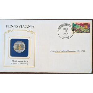 1999 Pennsylvania State Quarter – Colorized, Keystone Design
